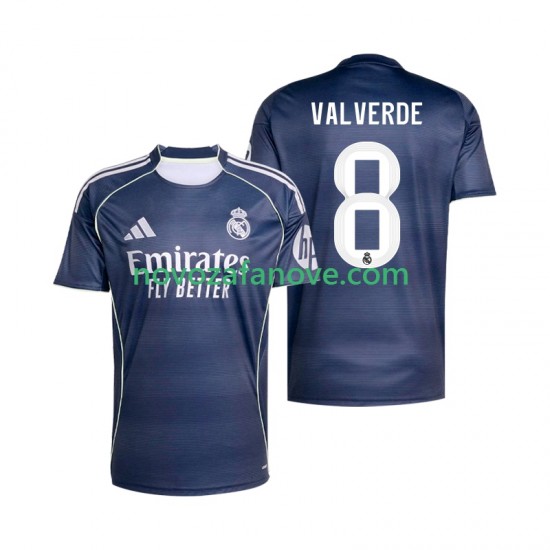 Nogometni Dres Real Madrid Valverde 8 Muški Gostujući 2025-2026 Kratkih Rukava