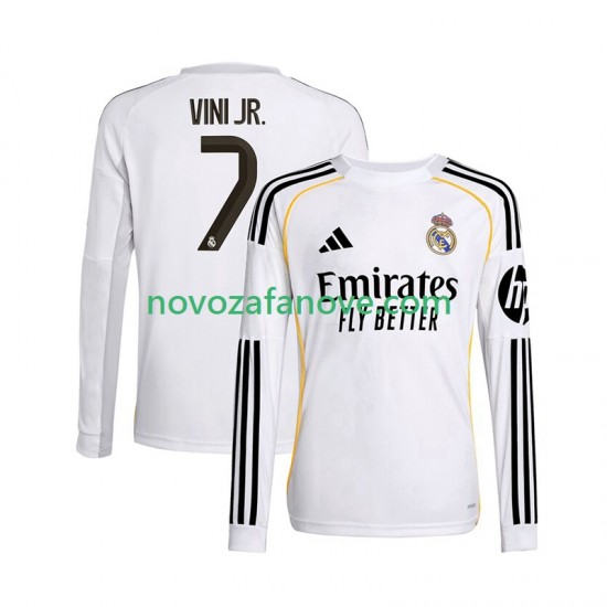 Nogometni Dres Real Madrid Vinicius Junior 7 Muški Domaći 2025-2026 Dugim Rukavima
