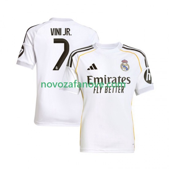 Nogometni Dres Real Madrid Vinicius Junior 7 Muški Domaći 2025-2026 Kratkih Rukava