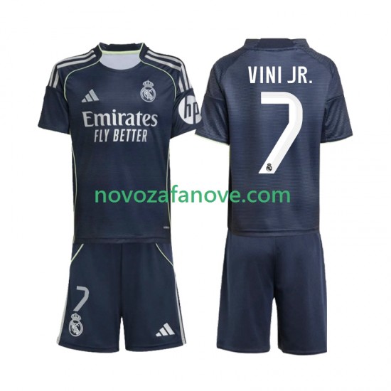 Nogometni Dres Real Madrid Vinicius Junior 7 Dječji Gostujući 2025-2026 Kratkih Rukava