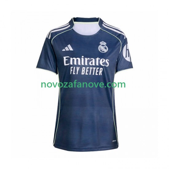Nogometni Dres Real Madrid Ženska Gostujući 2025-2026 Kratkih Rukava