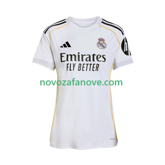 Nogometni Dres Real Madrid Ženska Domaći 2025-2026 Kratkih Rukava