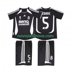 Nogometni Dres Real Madrid ZIDANE 5 2007 Retro Dječji Gostujući 2006 Kratkih Rukava