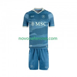 Nogometni Dres Napoli SSC Special Dječji Domaći 2024-2025 Kratkih Rukava