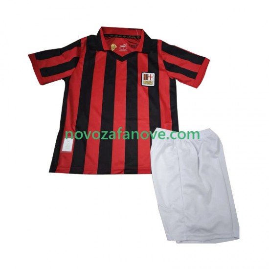 Nogometni Dres AC Milan 125th Anniversary Dječji Domaći 2024-2025 Kratkih Rukava
