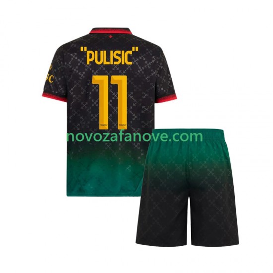 Nogometni Dres AC Milan Christian Pulisic 11 Dječji Četvrti 2024-2025 Kratkih Rukava