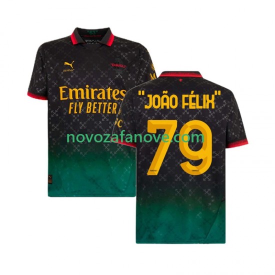 Nogometni Dres AC Milan JOAO FELIX 79 Muški Četvrti 2024-2025 Kratkih Rukava