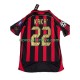 Nogometni Dres AC Milan KAKA 8 2007 Retro Muški Domaći 2006 Kratkih Rukava