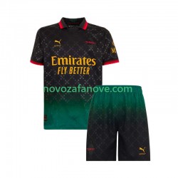 Nogometni Dres AC Milan Dječji Četvrti 2024-2025 Kratkih Rukava