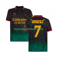 Nogometni Dres AC Milan Santiago Gimenez 7 Muški Četvrti 2024-2025 Kratkih Rukava