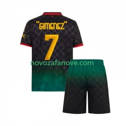 Nogometni Dres AC Milan Santiago Gimenez 7 Dječji Četvrti 2024-2025 Kratkih Rukava