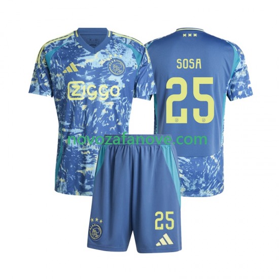 Nogometni Dres AFC Ajax Wout Weghorst 25 Dječji Gostujući 2024-2025 Kratkih Rukava