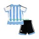 Nogometni Dres Argentina Retro Dječji Domaći 2006 Kratkih Rukava
