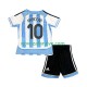 Nogometni Dres Argentina Maradona 10 Retro Dječji Domaći 2006 Kratkih Rukava