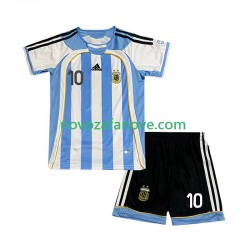Nogometni Dres Argentina Maradona 10 Retro Dječji Domaći 2006 Kratkih Rukava