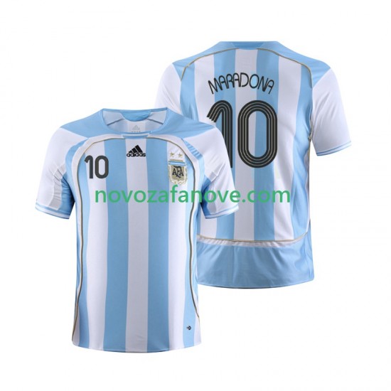 Nogometni Dres Argentina Maradona 10 Retro Muški Domaći 2006 Kratkih Rukava