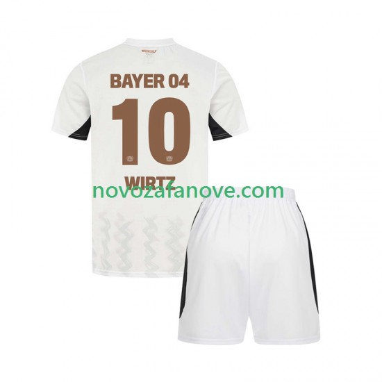Nogometni Dres Bayer 04 Leverkusen Florian Wirtz 10 Dječji Gostujući 2024-2025 Kratkih Rukava