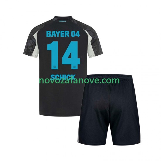 Nogometni Dres Bayer 04 Leverkusen Patrik Schick 14 Dječji Treći 2024-2025 Kratkih Rukava