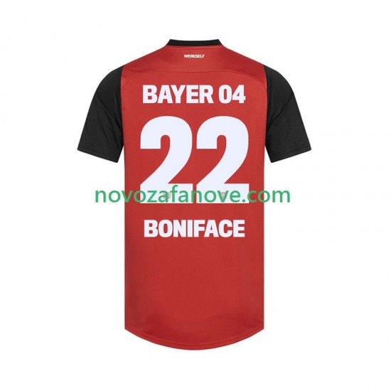 Nogometni Dres Bayer 04 Leverkusen Victor Boniface 22 Muški Domaći 2024-2025 Kratkih Rukava