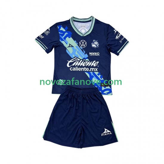 Nogometni Dres Club Puebla Dječji Gostujući 2024-2025 Kratkih Rukava