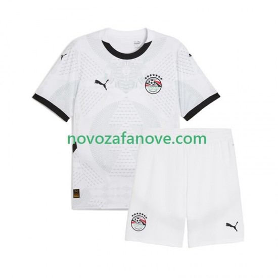 Nogometni Dres Egipat Dječji Gostujući 2024-2025 Kratkih Rukava