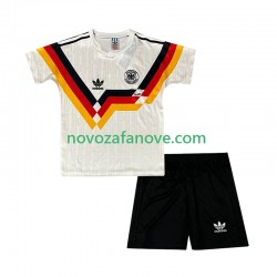 Nogometni Dres Njemačka 1990 Retro Dječji Domaći Kratkih Rukava