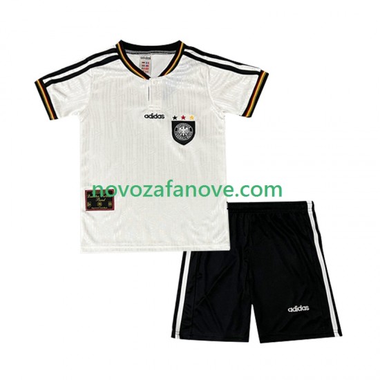 Nogometni Dres Njemačka 1996 Retro Dječji Domaći Kratkih Rukava