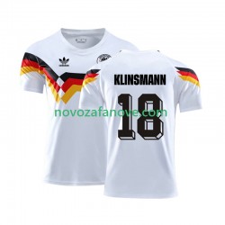 Nogometni Dres Njemačka Klinsmann 18 1990 Retro Muški Domaći Kratkih Rukava