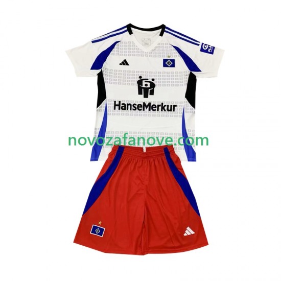 Nogometni Dres Hamburger SV Dječji Domaći 2024-2025 Kratkih Rukava