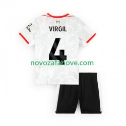 Nogometni Dres Liverpool VIRGIL 4 Dječji Treći 2024-2025 Kratkih Rukava