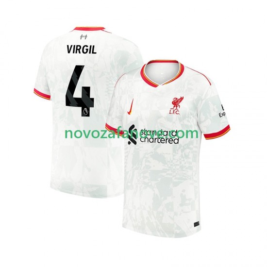 Nogometni Dres Liverpool VIRGIL 4 Muški Treći 2024-2025 Kratkih Rukava