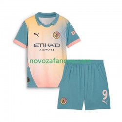 Nogometni Dres Manchester City Haaland 9 Dječji Četvrti 2024-2025 Kratkih Rukava