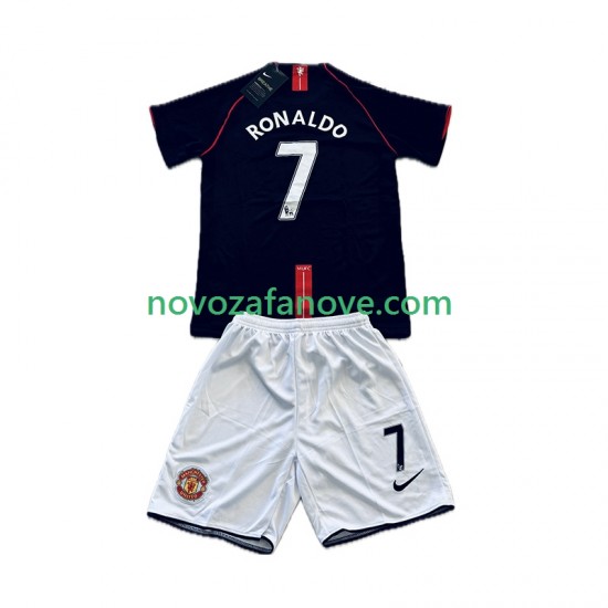 Nogometni Dres Manchester United Cristiano Ronaldo 7 2007 Retro Dječji Gostujući 2008 Kratkih Rukava