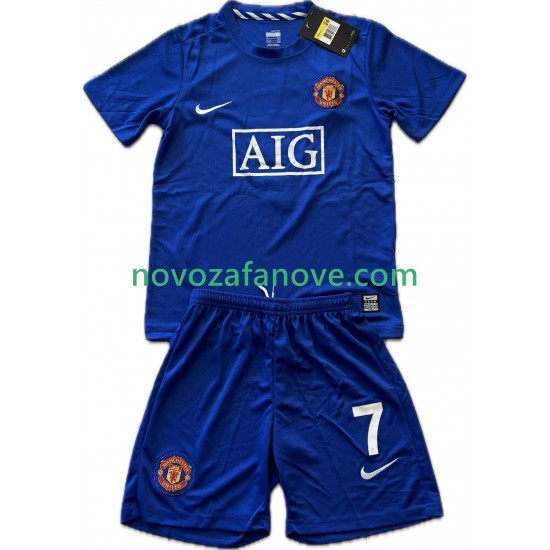 Nogometni Dres Manchester United Cristiano Ronaldo 7 2009 Retro Dječji Treći 2008 Kratkih Rukava