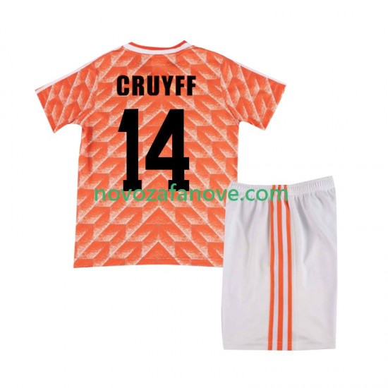 Nogometni Dres Nizozemska Cruyff 14 1988 Retro Dječji Domaći Kratkih Rukava