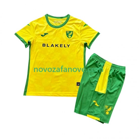 Nogometni Dres Norwich City Dječji Domaći 2024-2025 Kratkih Rukava