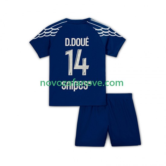 Nogometni Dres Paris Saint-Germain Desire Doue 14 Dječji Četvrti 2024-2025 Kratkih Rukava