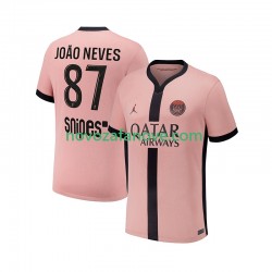 Nogometni Dres Paris Saint-Germain Joao Neves 87 Muški Treći 2024-2025 Kratkih Rukava