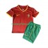 Nogometni Dres Portugal 2000 Retro Dječji Domaći Kratkih Rukava
