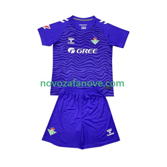Nogometni Dres Real Betis Golmanski Dječji Treći 2024-2025 Kratkih Rukava