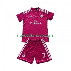 Nogometni Dres Real Madrid Cristiano Ronaldo 7 2014 2015 Retro Dječji Gostujući Kratkih Rukava