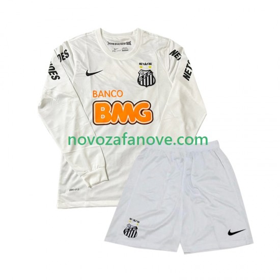 Nogometni Dres Santos FC 2012 Retro Dječji Domaći 2011 Dugim Rukavima