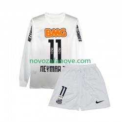 Nogometni Dres Santos FC Neymar JR 11 2012 Retro Dječji Domaći 2011 Dugim Rukavima