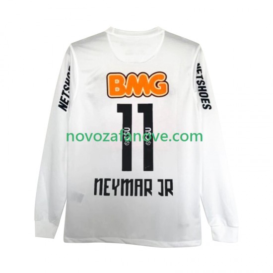 Nogometni Dres Santos FC Neymar JR 11 2012 Retro Muški Domaći 2011 Dugim Rukavima