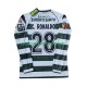 Nogometni Dres Sporting CP Cristiano Ronaldo 28 2001 2003 Retro Muški Domaći Dugim Rukavima