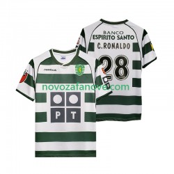 Nogometni Dres Sporting CP Cristiano Ronaldo 28 2001 2003 Retro Muški Domaći Kratkih Rukava