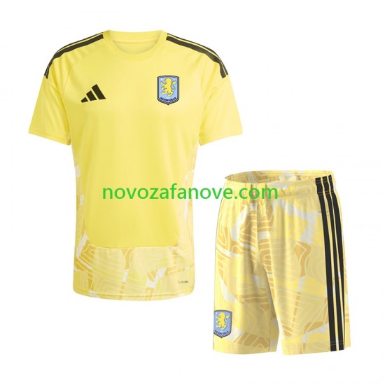 Nogometni Dres Aston Villa Golmanski Dječji Domaći 2026-2027 Kratkih Rukava