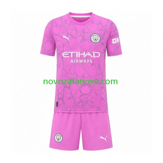 Nogometni Dres Manchester City Golmanski Dječji Gostujući 2026-2027 Kratkih Rukava