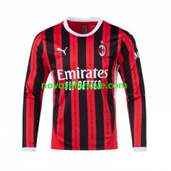 Nogometni Dres AC Milan Muški Domaći 2024-2025 Dugim Rukavima