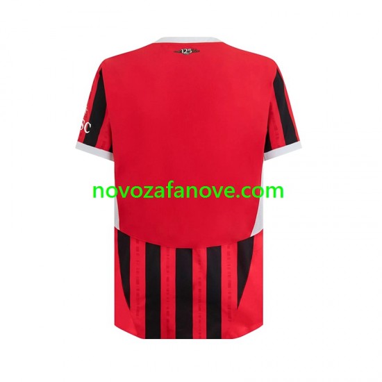 Nogometni Dres AC Milan Muški Domaći 2024-2025 Kratkih Rukava